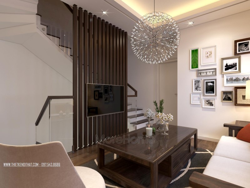 Cầu thang gỗ đẹp hiện đại